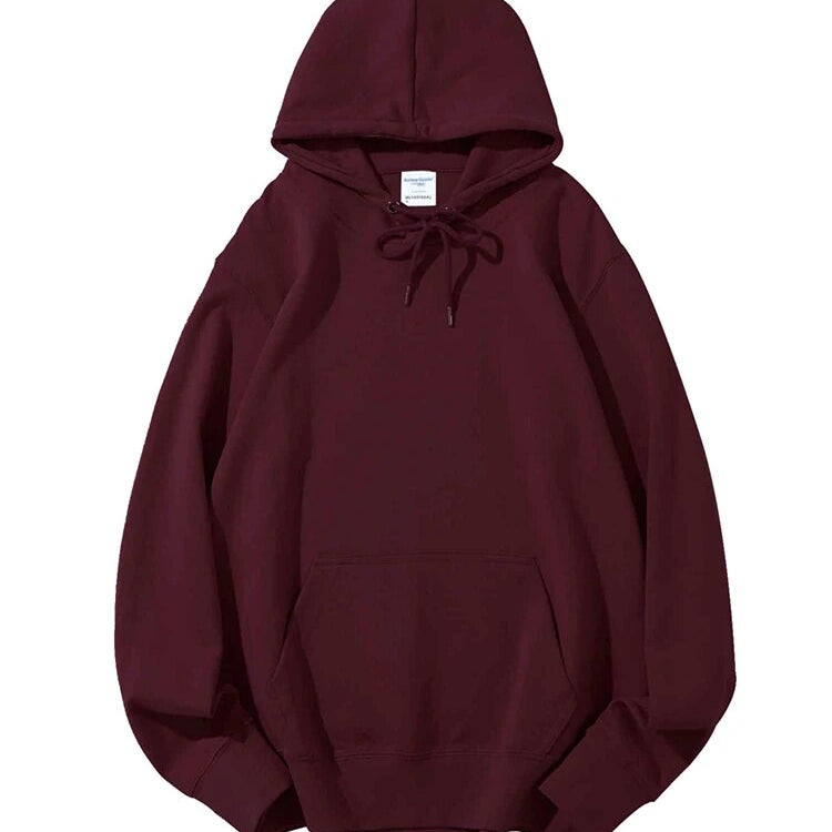 Streamgirl Winter Warm Fleece Hoodies For Women Green White Loose Sweatshirts With Hoodie Pink Pullover Hoodies Women Velvet Top Wine red