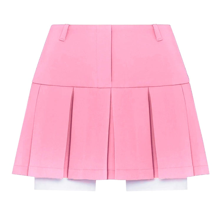 Taruxy Casual Two Piece Sets Women's Fall Outfits 2022 New Black Matching Sets With Skirt And Blazer Cropped Top Suit For Women Only Pink Skirts