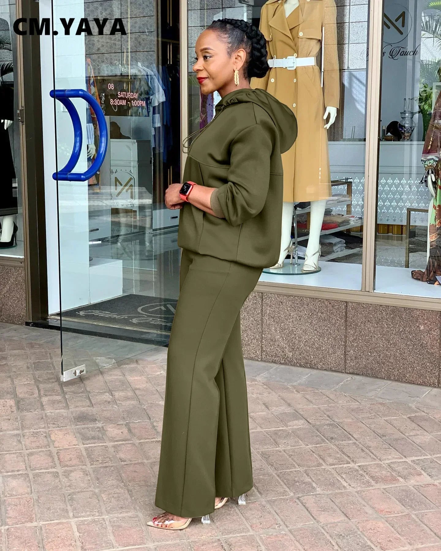 Long Sleeve Women Set Loose Long Sleeve Hoodies Pant Suits 2024 Spring 2 Two Piece Sets Sporty Tracksuits Street Outfits