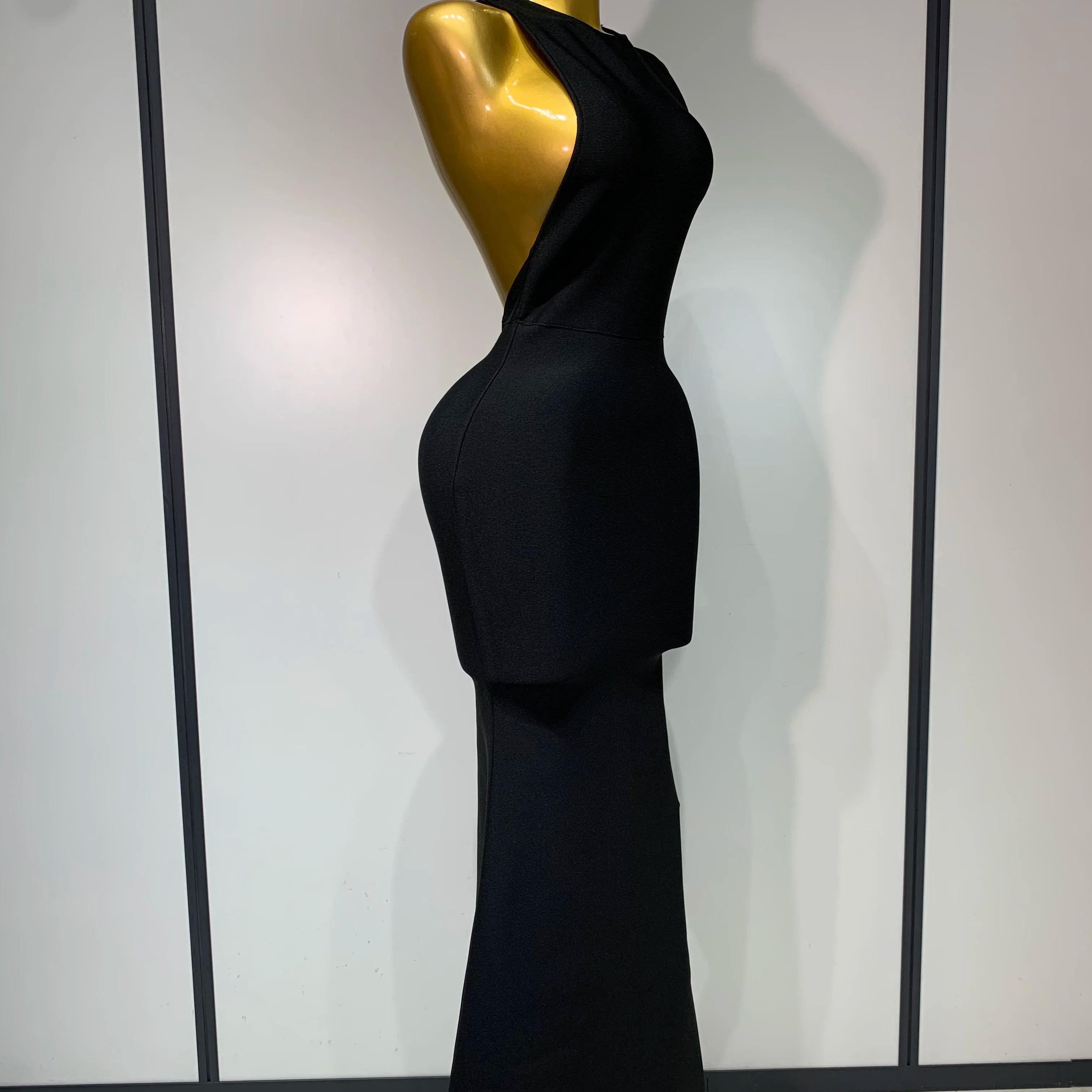 Women Sexy Backless Design Sleeveless Bodycon Bandage Dress 2025 Celebrity Elegant Evening Club Party Luxury Birthday Dresses