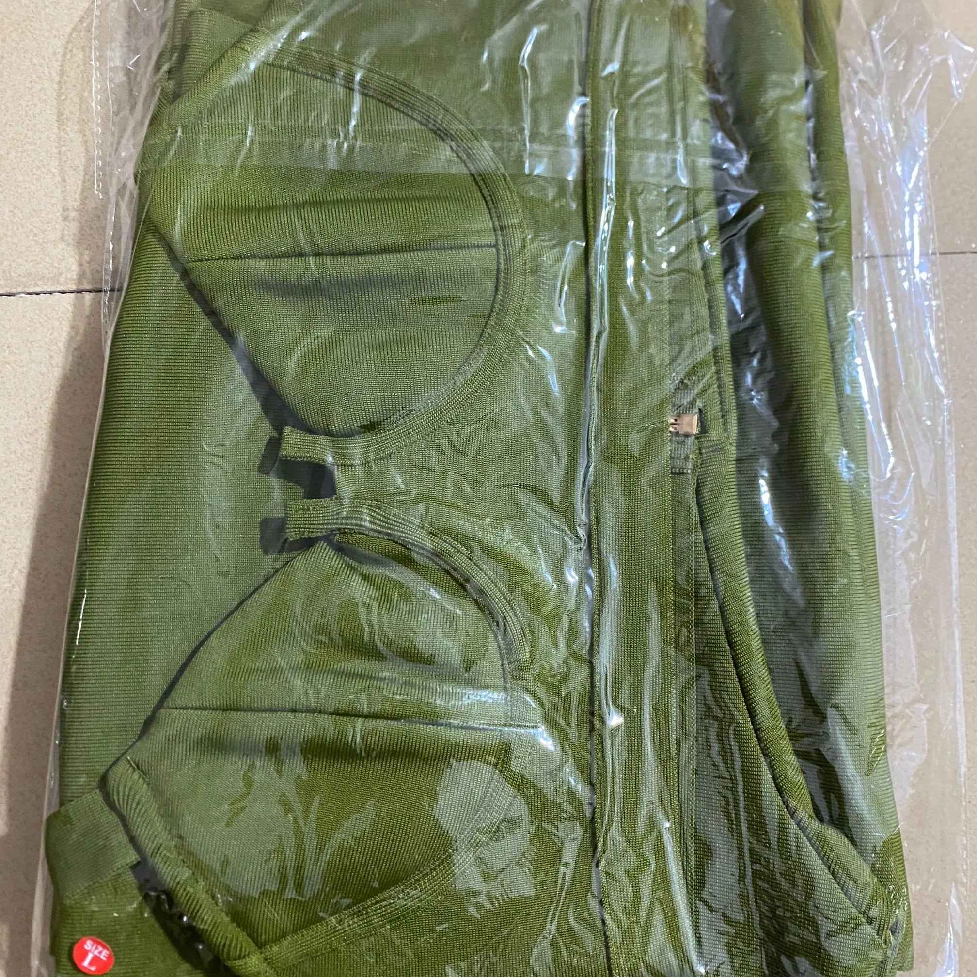 2024 Summer New Fashion Celebrity Sexy Bandage Two-piece Set Tight Short Top & High Waist Flared Trousers Pants Set army green