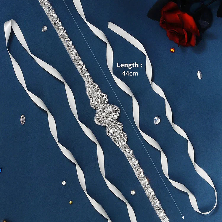 Newest Luxury Rhinestone Bridal Belt Bride Wedding Dress Accessories Party Prom Bridal Wedding Dress Belt For Women