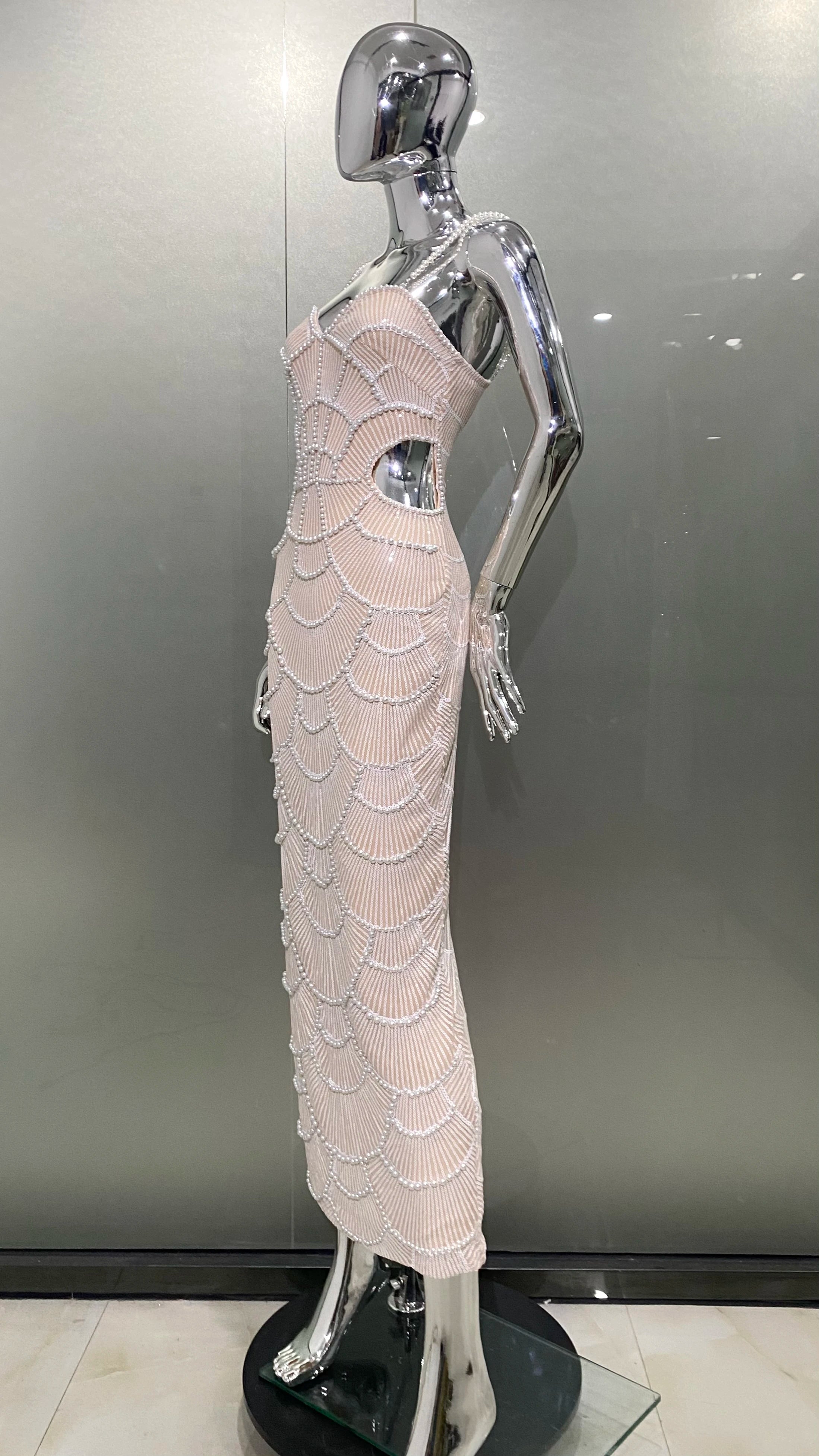 New Black Color Women Sleeveless Sexy Beading Strap Bodycon Long Dress Shinning Sequins Celebrate Elegant Evening Party Dress