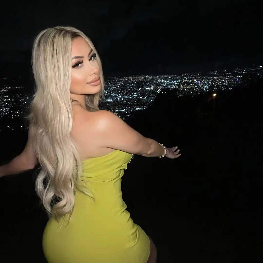 2025 Shining Diamonds Sexy Hollow Strapless Sheath Green Bandage Mini Dress Fashion Woman Party Dress Music Festival Outfit