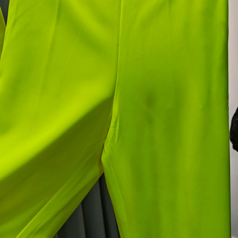 Solid Two Piece Set for Women Lapel Long Sleeves Patchwork Pockets Loose Blazer High Waist Pant Sets Female Clothes