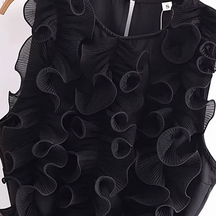 TRAF 2024 New Summer Women Elegant Solid Ruffle Sexy White Jumpsuits Fashion Long Jumpsuit with Belt