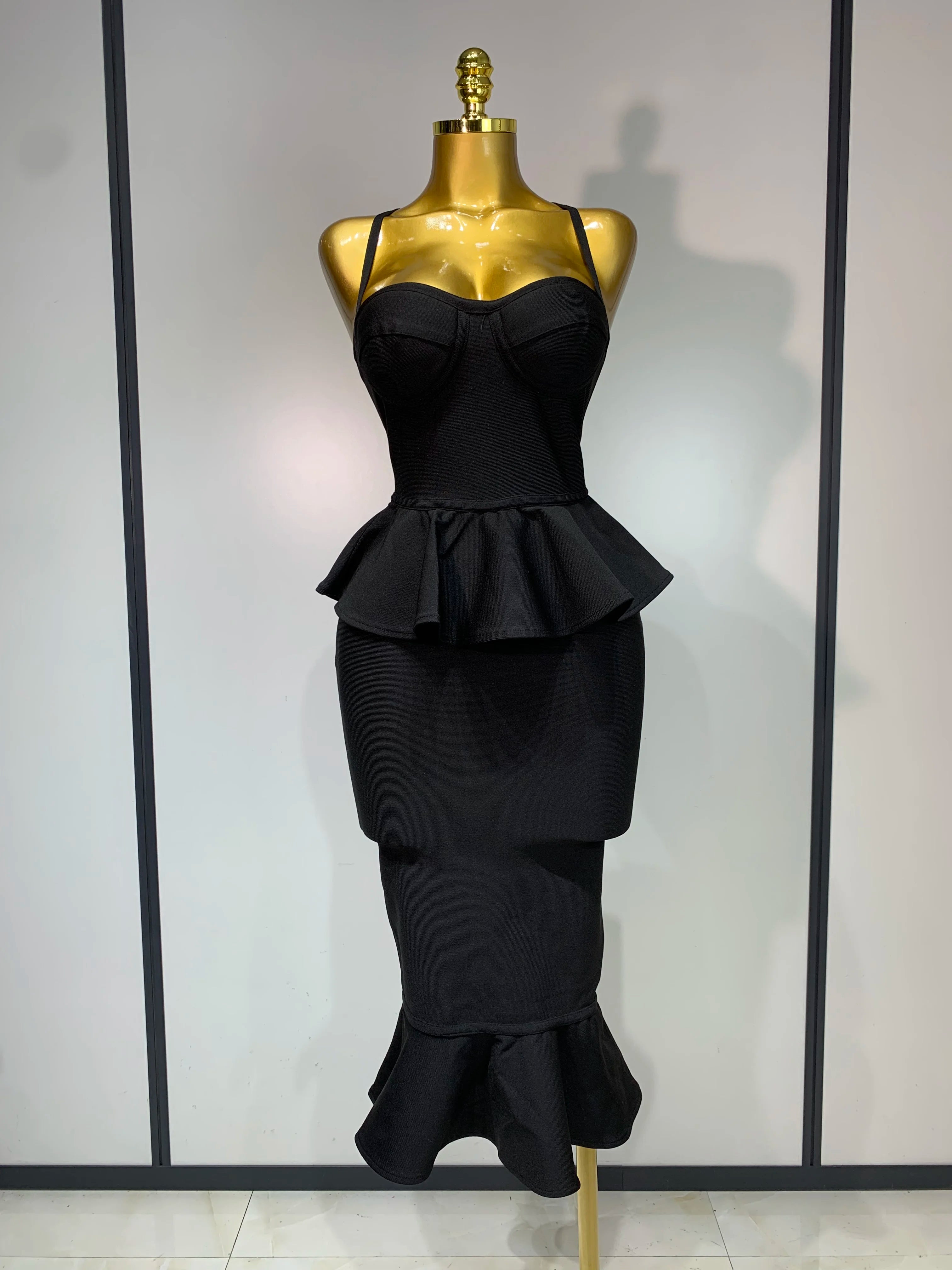 Luxury Birthday Women Celebrity Sexy Backless Tierred Bodycon Dress 2025 Elegant Evening Party Club Wedding Guest Dress Vestido black