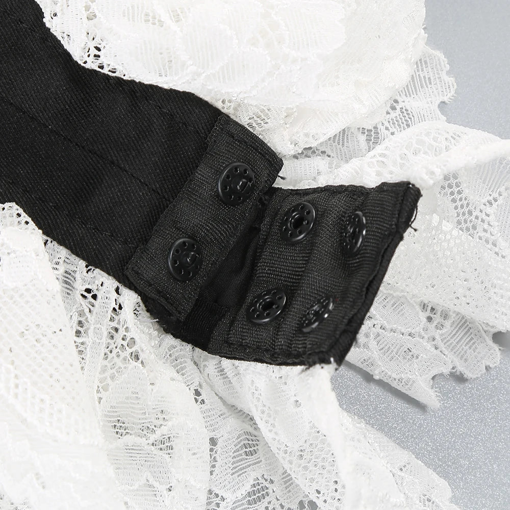 2024 Sexy Women'S Pullover Suit Jumpsuit Lapel Long Sleeved White Lace Design Slim Fit Suit Jacket Cocktail Evening Party Jacket