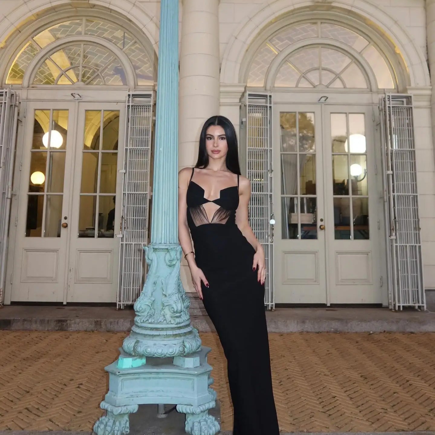 Women Celebrity Sexy Sleeveless Backless Black Cut Out Maxi Long Bodycon Bandage Dress 2025 Elegant Evening Club Party Outfit