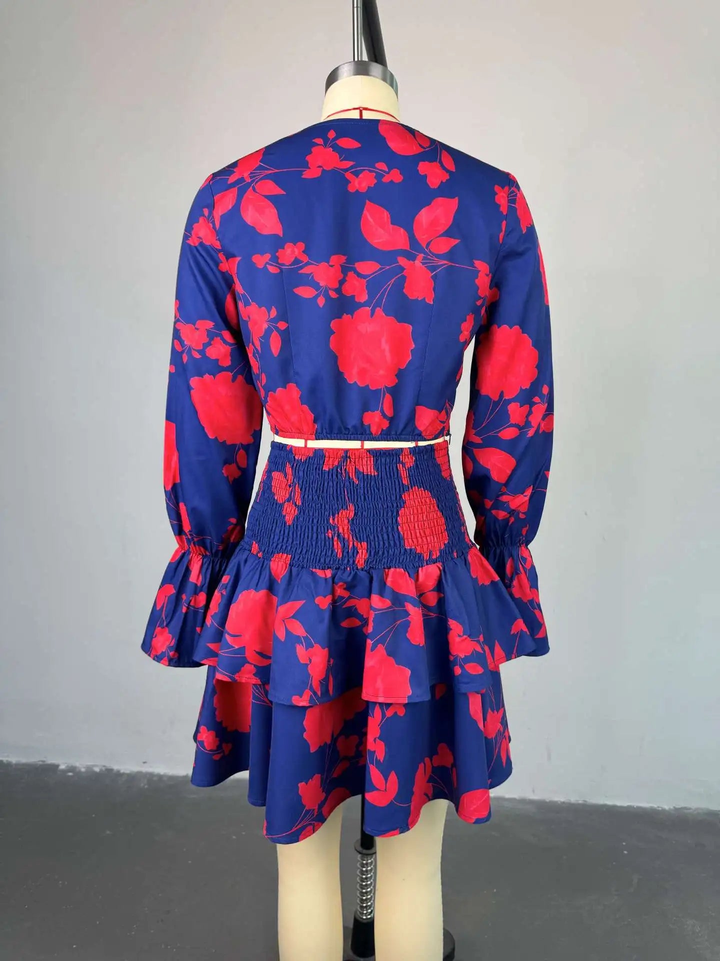 Beach Women Set Street Print Long Sleeve Shirts + Pleated Ruffles Mini Skirts Suits 2025 Party Street Two 2 Piece Sets