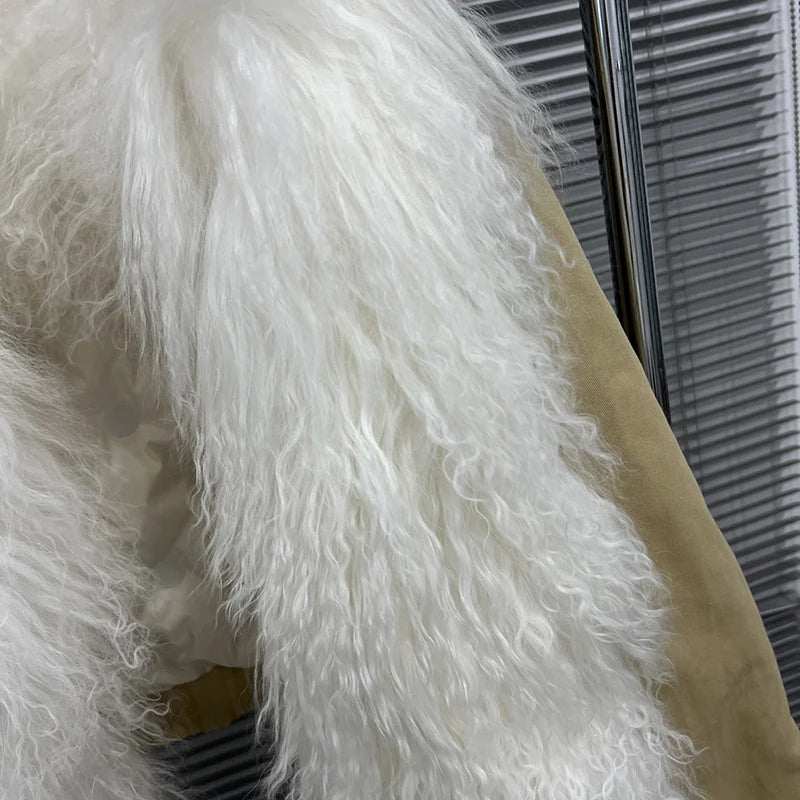 Autumn Winter New Style Casual Versatile Fur Collar Long Sleeve Simple Fashionable Trendy Women's Warm Jacket 11A07906