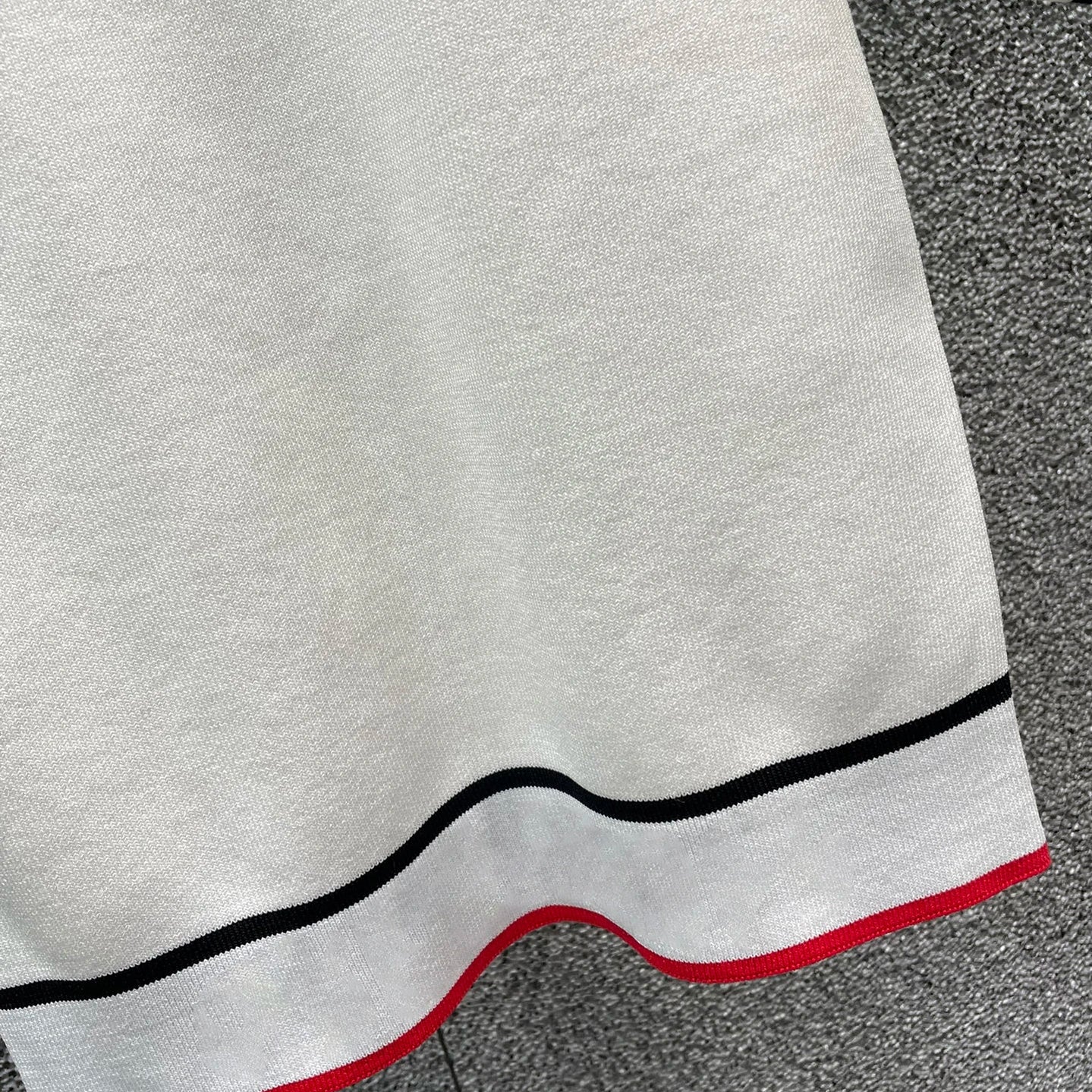 24 Spring/Summer New Women's Knitwear British style round neck short sleeved contrasting striped embroidered letter short T-shir