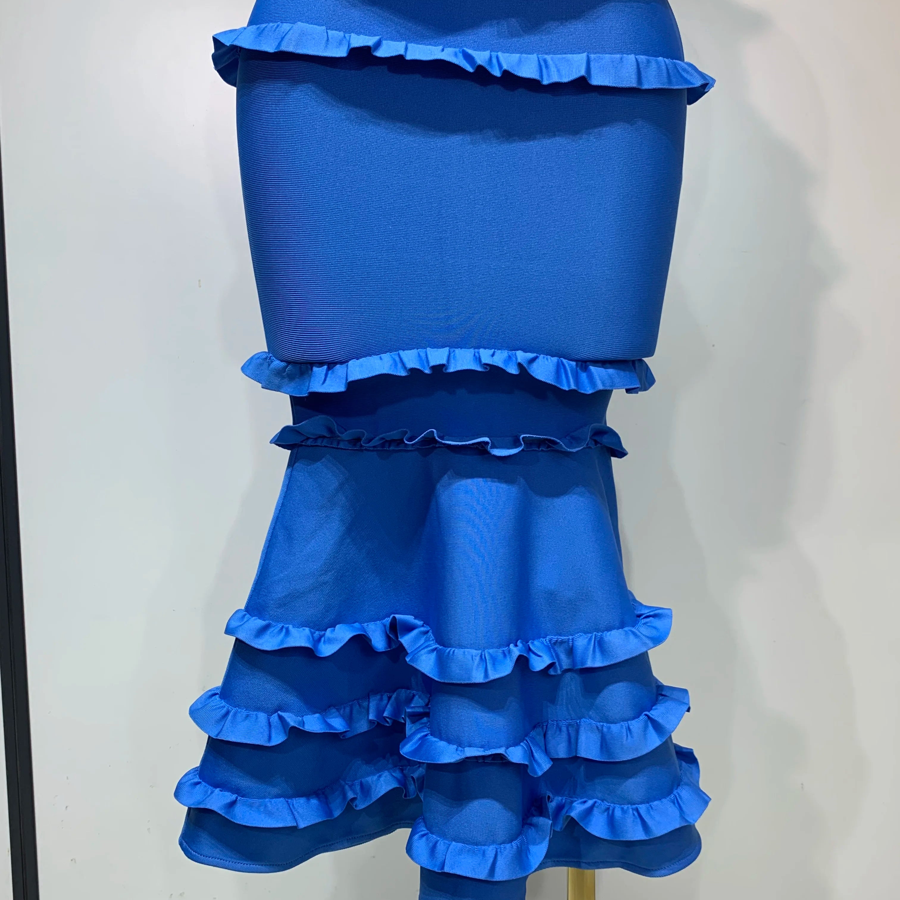 Women Sexy Backless Ruffles Bodycon Bandage Mermaid Dress 2025 Celebrate Evening Party Luxury Birthday Wedding Guest Dress