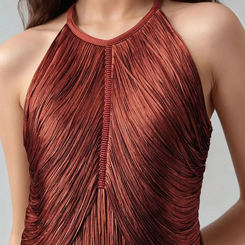 Modphy Sexy Tassel Ankle Bodycon Bandage Long Dress 2025 New Celebrity Elegant Evening Club Luxury Birthday Party Outfit ﻿