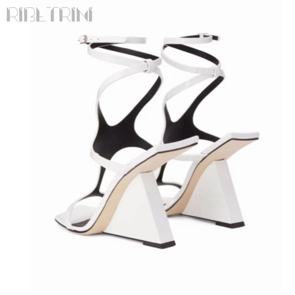 Women's Sandals Stranger High Heel Gladiator Shoes Brand Buckle Elegant Casual Rome Design Stylish 2024 New Sandals For Woman