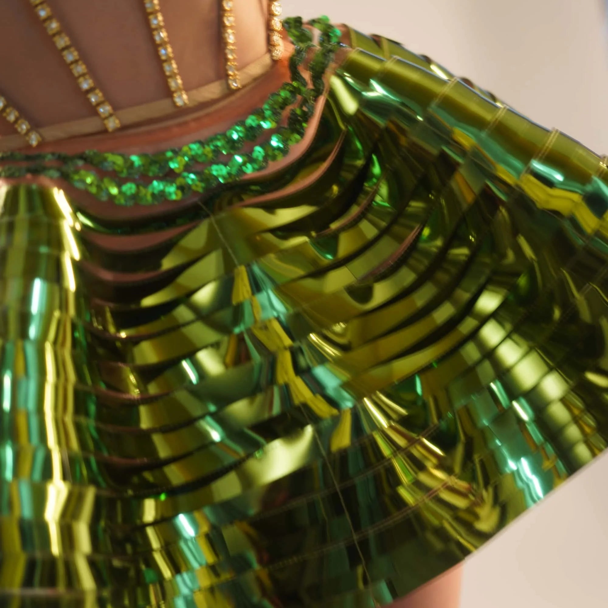 Special Design 2Piece Backless Bandage Mini Dress Set Dance Stage Outfit Sexy Party Performance Sequins Crystals Costume Feidie