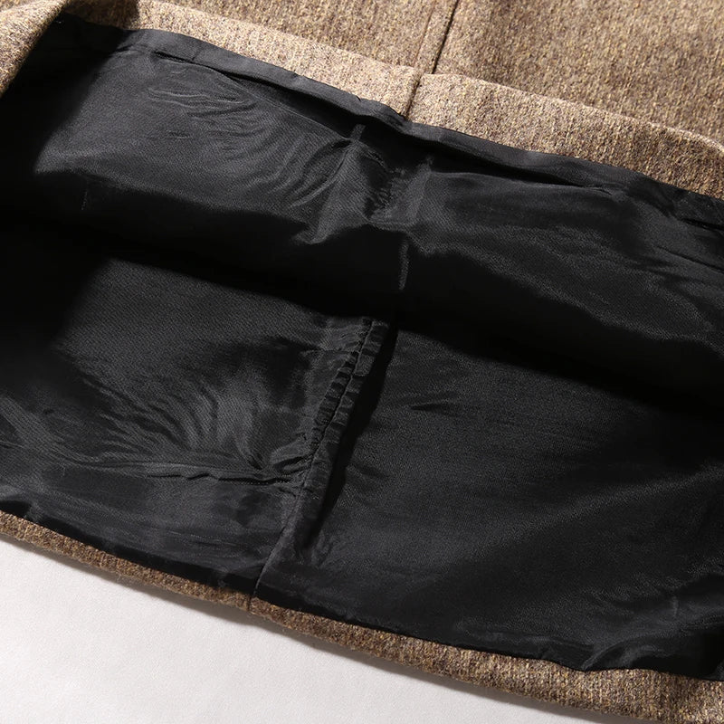 Fashion Wool Skirt Women Autumn Winter Thick Warm A-Line High waist Mini Skirts Women's Woolen Boots Short Skirts Faldas F196