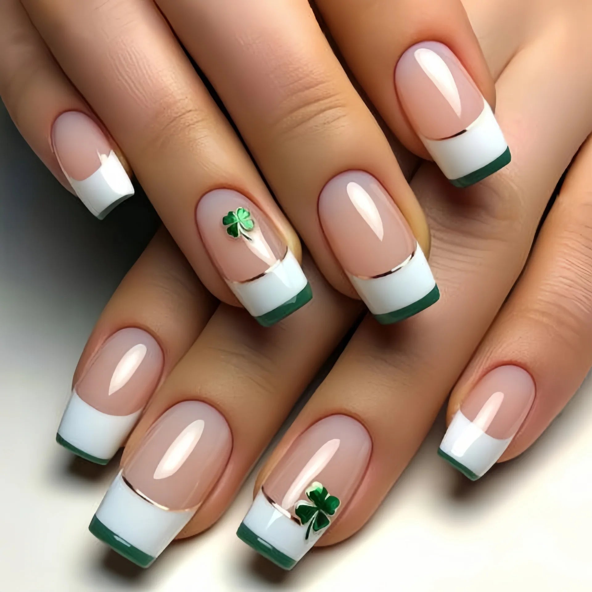 24pcs/set short medium long fake nails for Spring summer season gradient peach flowers butterfly heart press on false nail art 1842