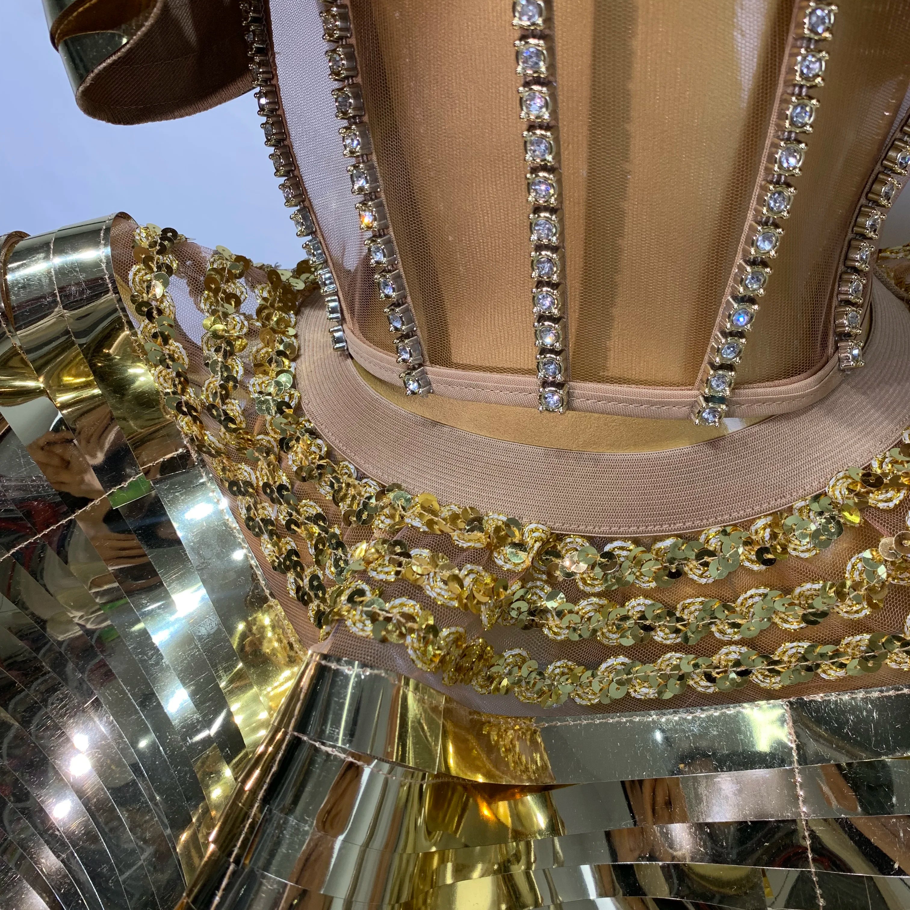 Women Stage Performance Costume Two Piece Set Silver Sequins Rhinestone Fancy Outfit Sexy Backless Shiny Birthday Party Dresses