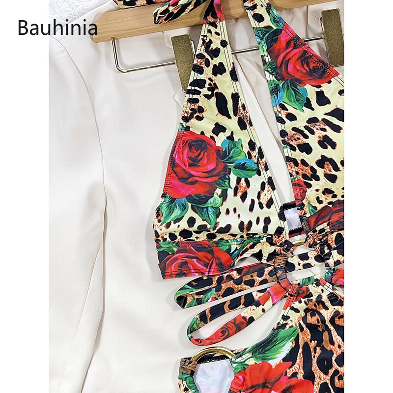 Sexy Colorblock One Piece Swimsuit Fashion Hollow Design - Monokini Swimwear Backless Bather Bathing Suit