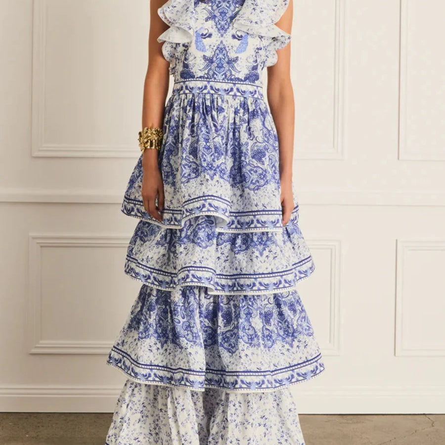 Solid Hollow Out Slimming Dresses For Women Slash Neck Long Sleeve High Waist Bodycon Dress Female Fashion Style BLUE