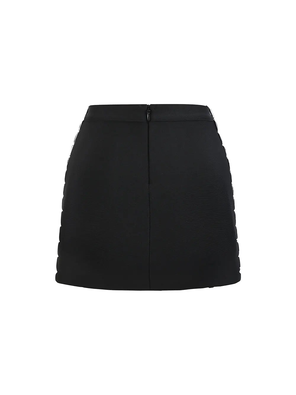 2025 Women Light Luxury Nail Bead Short Skirt Sets With Hanging Neck Style Sleeveless Ultra Short Top + Mini Skirt Two-Piece Set