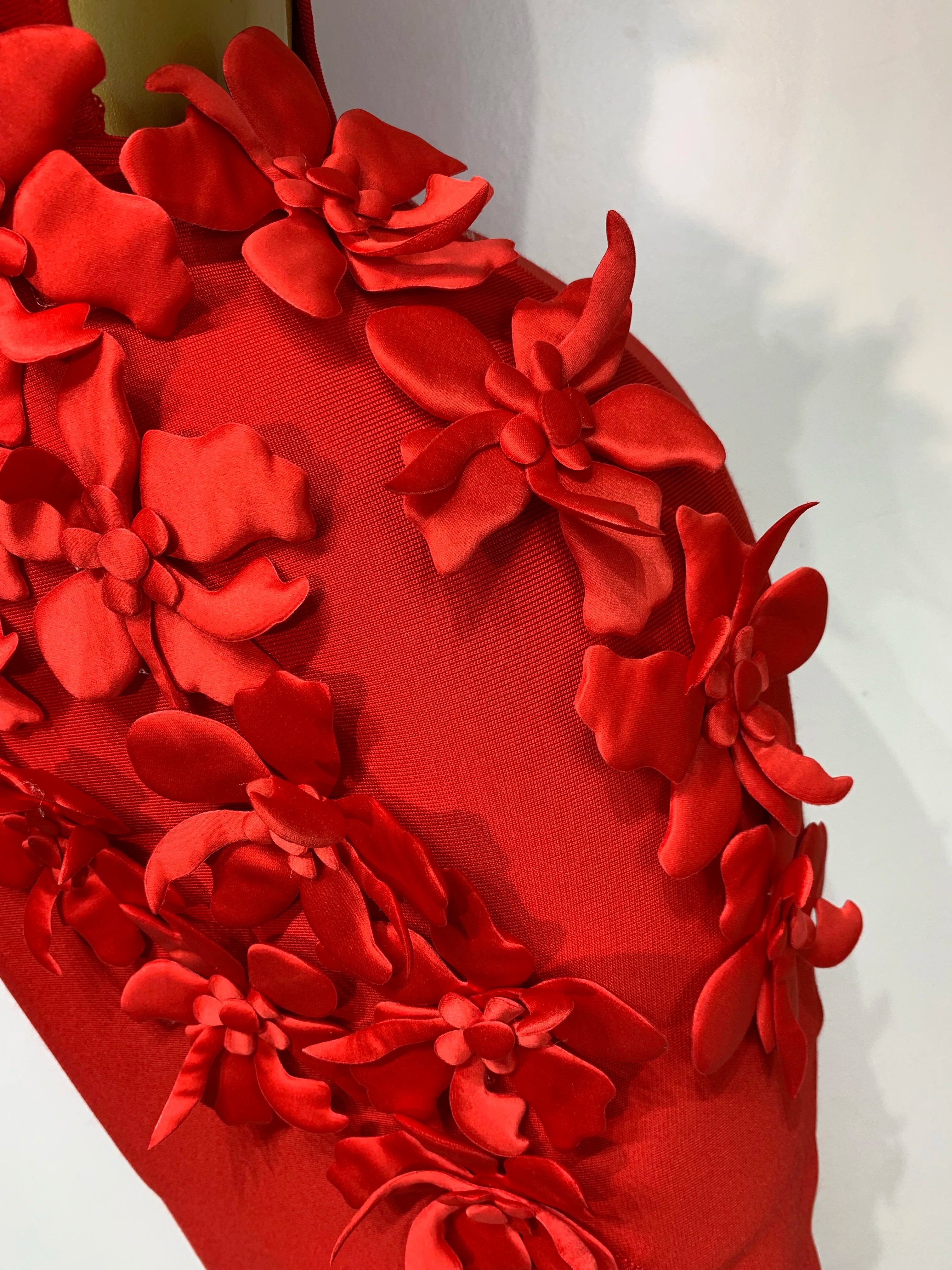 Women Sexy Sleeveless Flower Hollow Out Evening Party Bandage Dresses Red Knitted Bodycon Birthday Wedding Guest Clothing