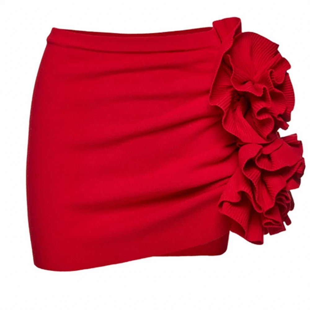 Vintage Color Red Solid Color One-Piece Swimsuit Set Sexy Lingerie For Women Beach Dress Elegance Luxury Slim Fit Style 2