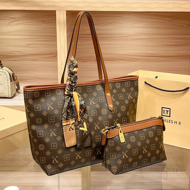 Brand Women's Handbag Autumn/Winter Fashion Large Capacity Designer Shoulder Bag Retro Luxury Handheld Crossbody Mother 392-6059 34-30-15cm