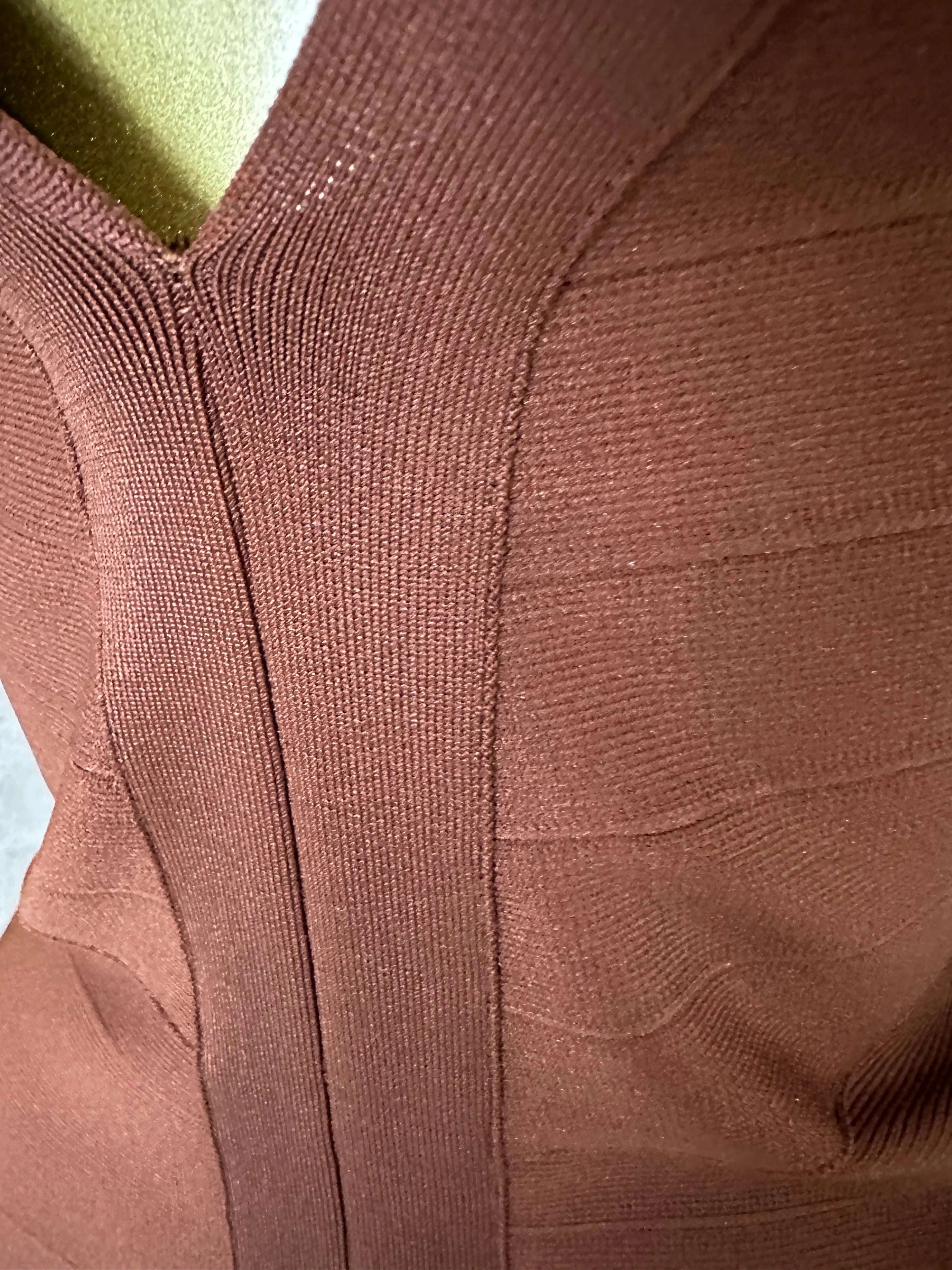Women Elegant Brown Long Sleeve Mini Dress Women Sexy Deep V Neck Bandage Nightclub Evening Party Cocktail Party Dress