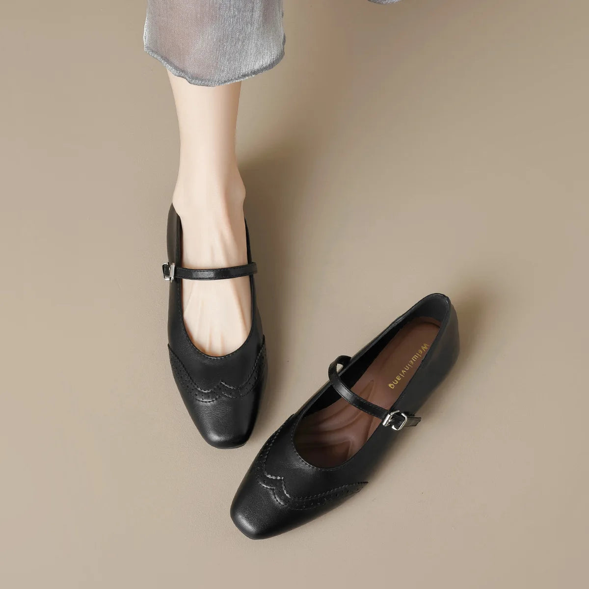 New spring women's shoes Fashionable design Marie-Jane shoes Women's casual high heels and boat shoes Office and party wear