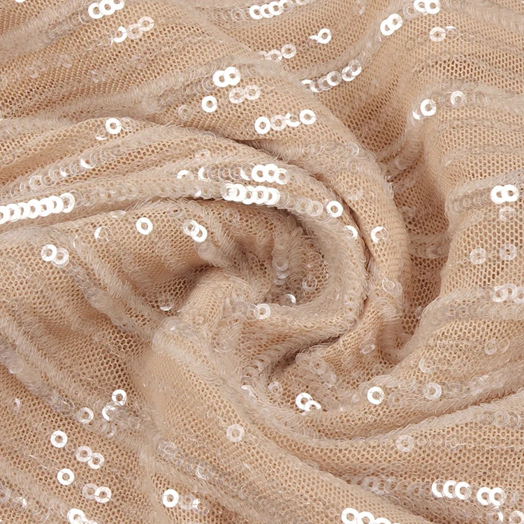 Apricot Sequins Mermaid Long Dress Optical Illusion Strapless Crystals Flowers Embellished Celebrity Evening Party Gowns