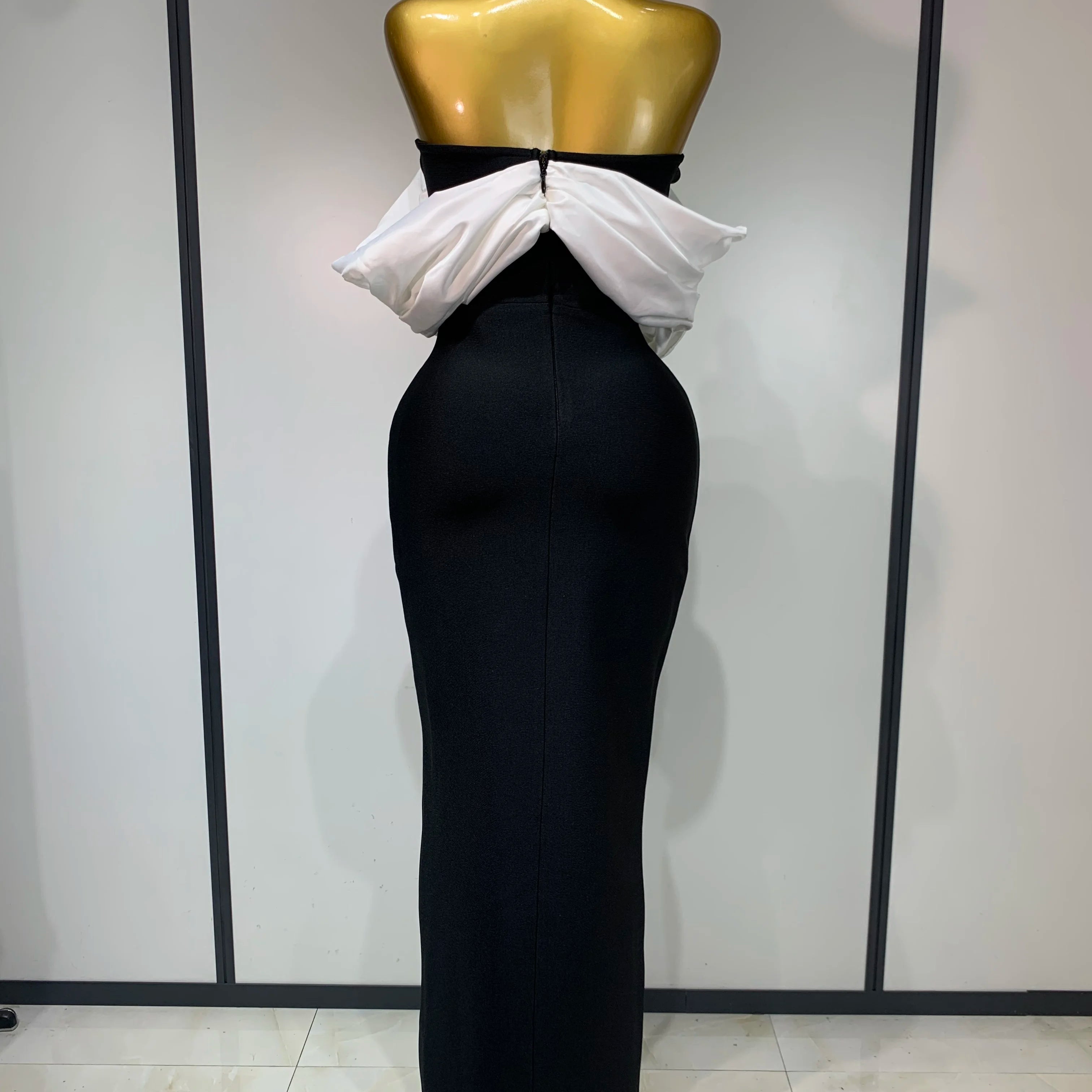 Sexy Off Shoulder Satin Patchwork Ruched Bodycon Bandage Maxi Dresses Women Elegant Celebrity Evening Party Birthday Dresses