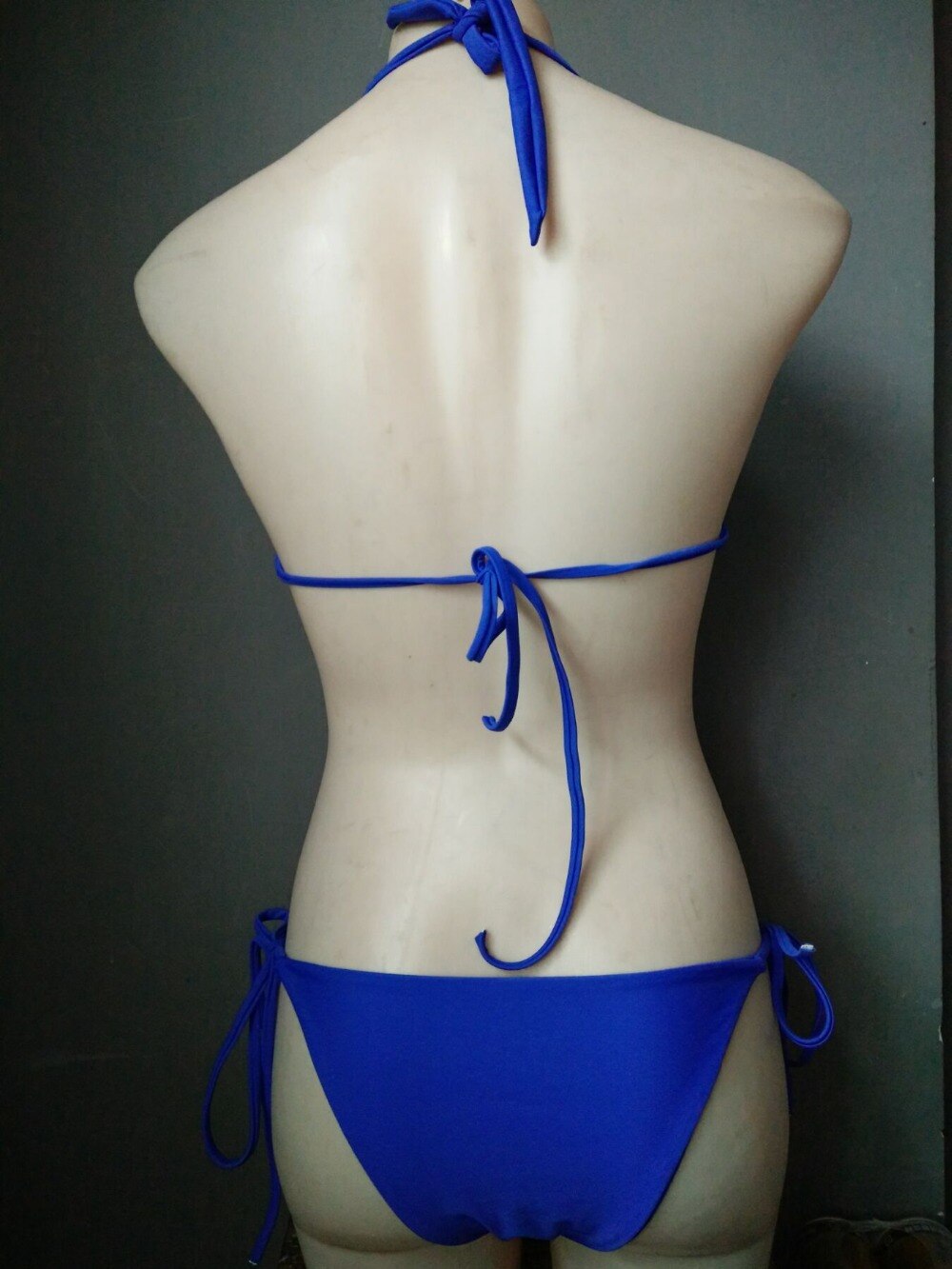 Sexy Women's Gathered Swimsuit Push Up Rhinestone Triangle Bikini Luxury Crystal Diamond Girls Swimwear