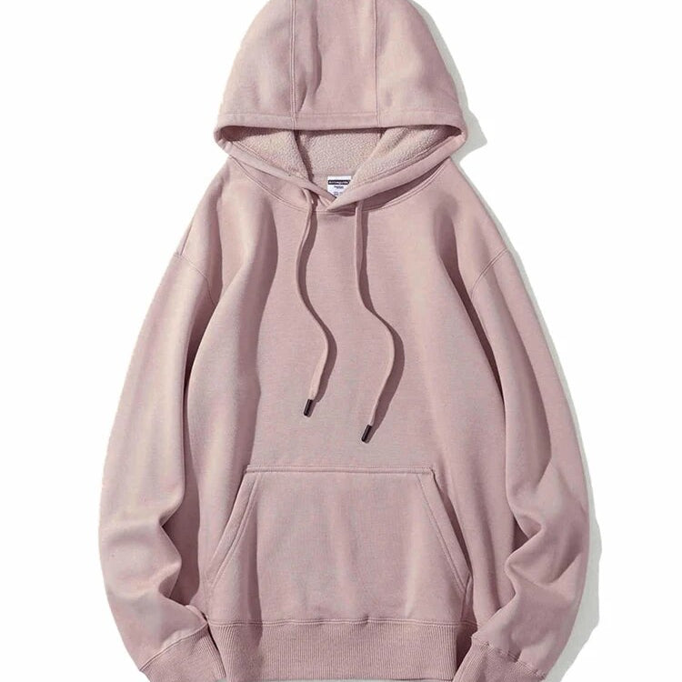 Streamgirl Winter Warm Fleece Hoodies For Women Green White Loose Sweatshirts With Hoodie Pink Pullover Hoodies Women Velvet Top Dirty pink