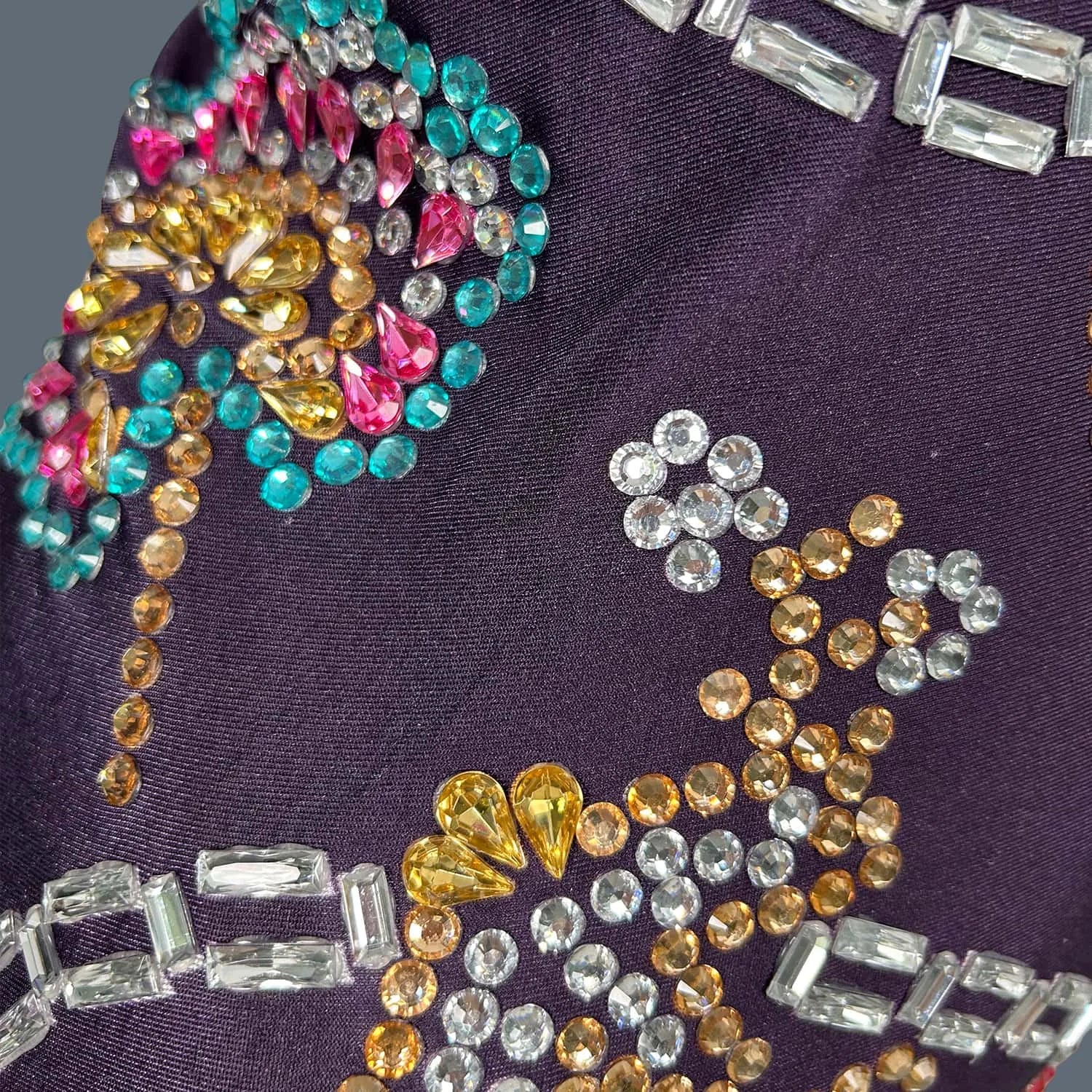 Shinning Fancy Crystals Bodysuit For Women Spandex Leotard Party Nightclub Stage Performance Showgirl Stretchy Bodysuits Jingu