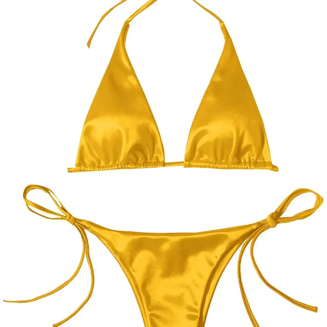 Women Sexy Micro Mini Bikini Thong Halter G-String Bra Bikinis Set Swimwear Backless New Swimwear Bathing Suits 11