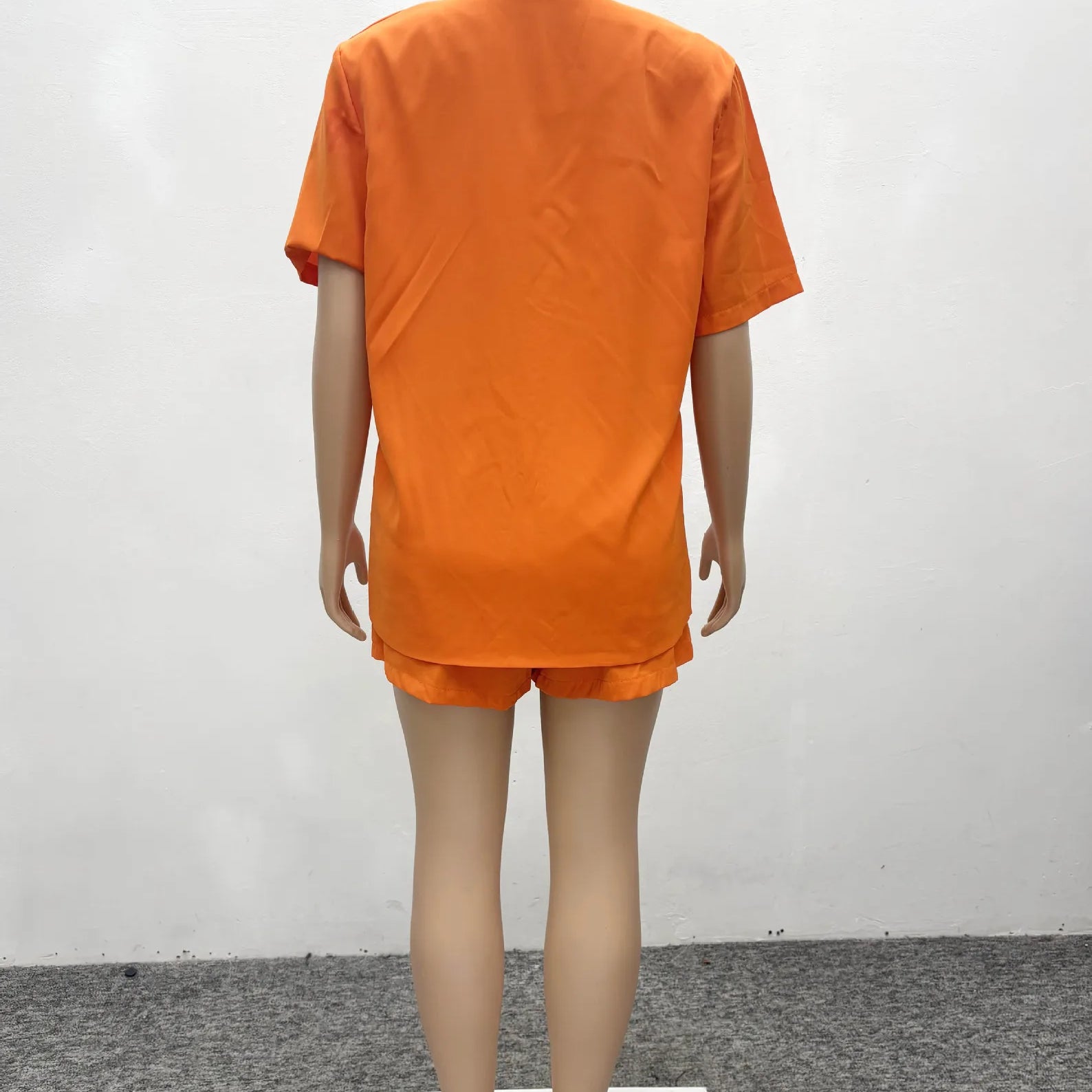 Women Set v-neck Short Sleeve Shirts blazers +Shorts suits Two 2 Piece Sets Fashion 2025 OL Work Outfit Tracksuit Summer