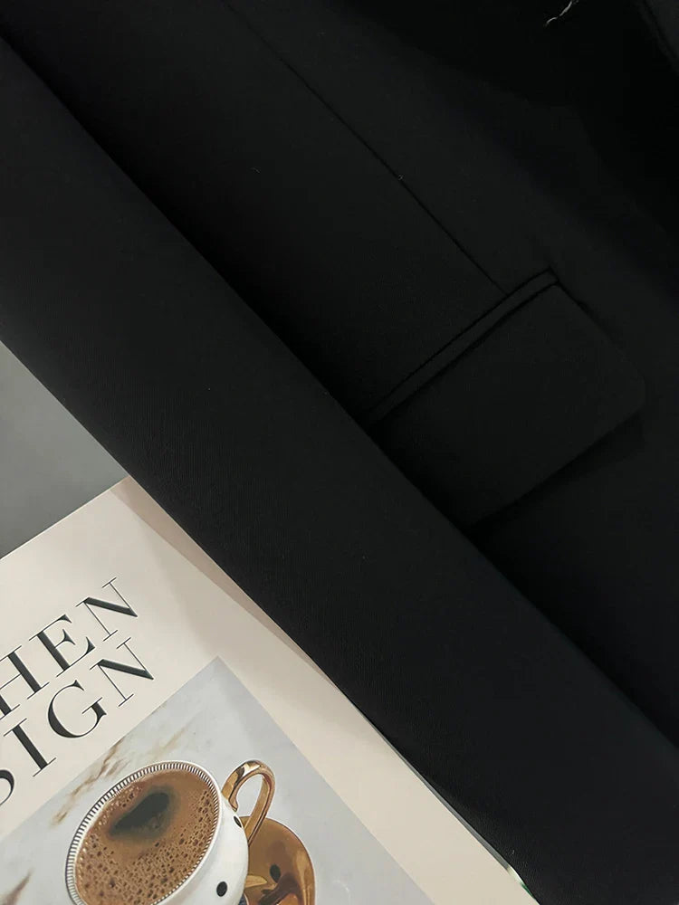 LANMREM Patchwork Design Niche Blazer For Women Color Block Single Breasted Office Lady Fashion Coat Clothing New 2DA5205