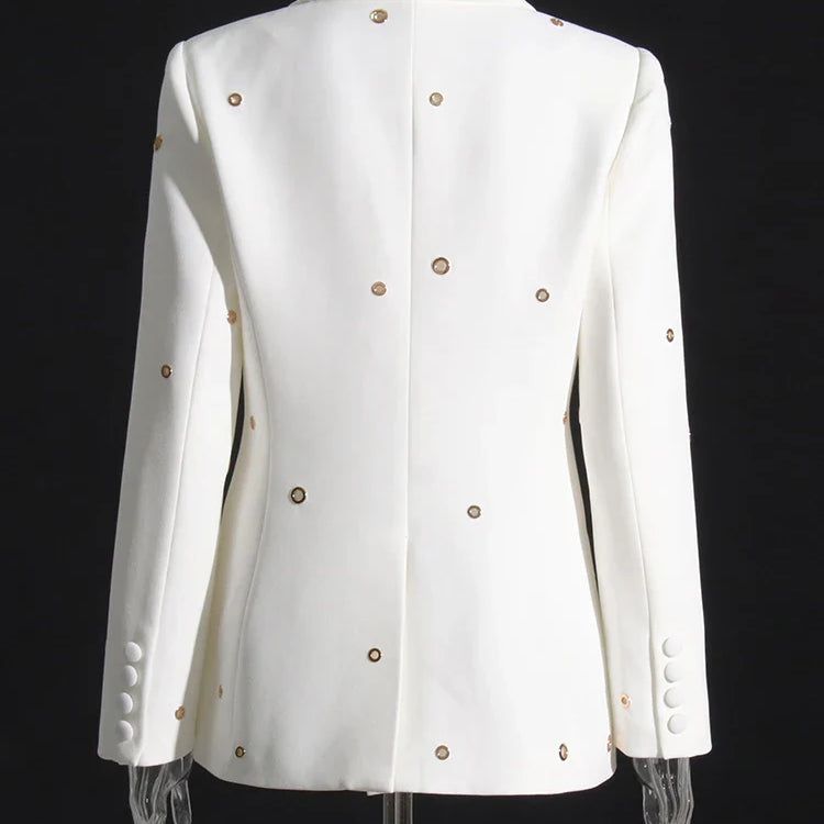 Soild Minimalist Sets For Women Turn Down Collar Long Sleeve Patchwork Button Pockets Set Female Fashion Clothing