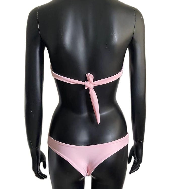 Women's Swimwear Bikini Swimsuit 2024 For Women Summer Beach Shiny Crystal Padded Push Up Bikinis Thong Bathing Sets Outfits