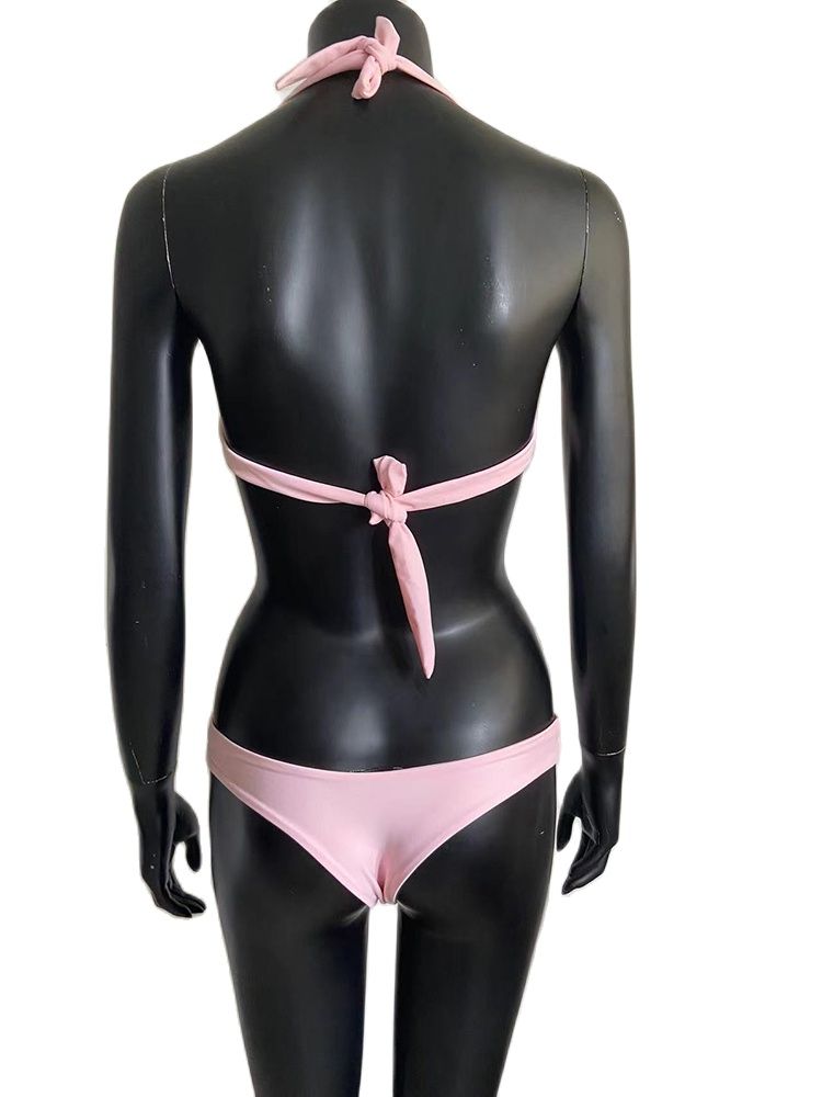 Women's Swimwear Bikini Swimsuit 2024 For Women Summer Beach Shiny Crystal Padded Push Up Bikinis Thong Bathing Sets Outfits