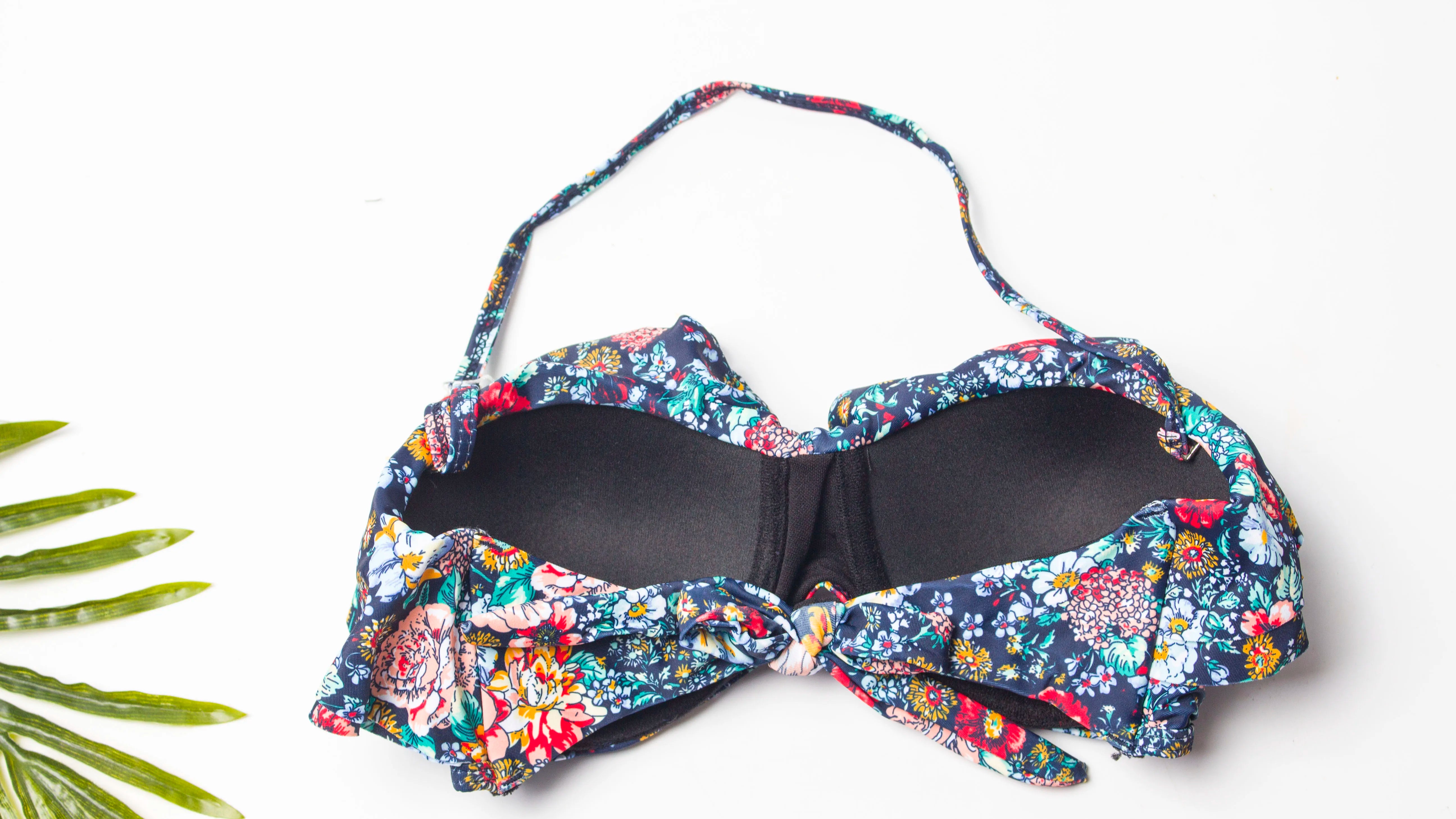 Falbala Print Bikinis Women Mujer Sexy Bandage Biquinis Halter Girls Push Up Swimsuit Swimwear Summer Beach Bathing Suit