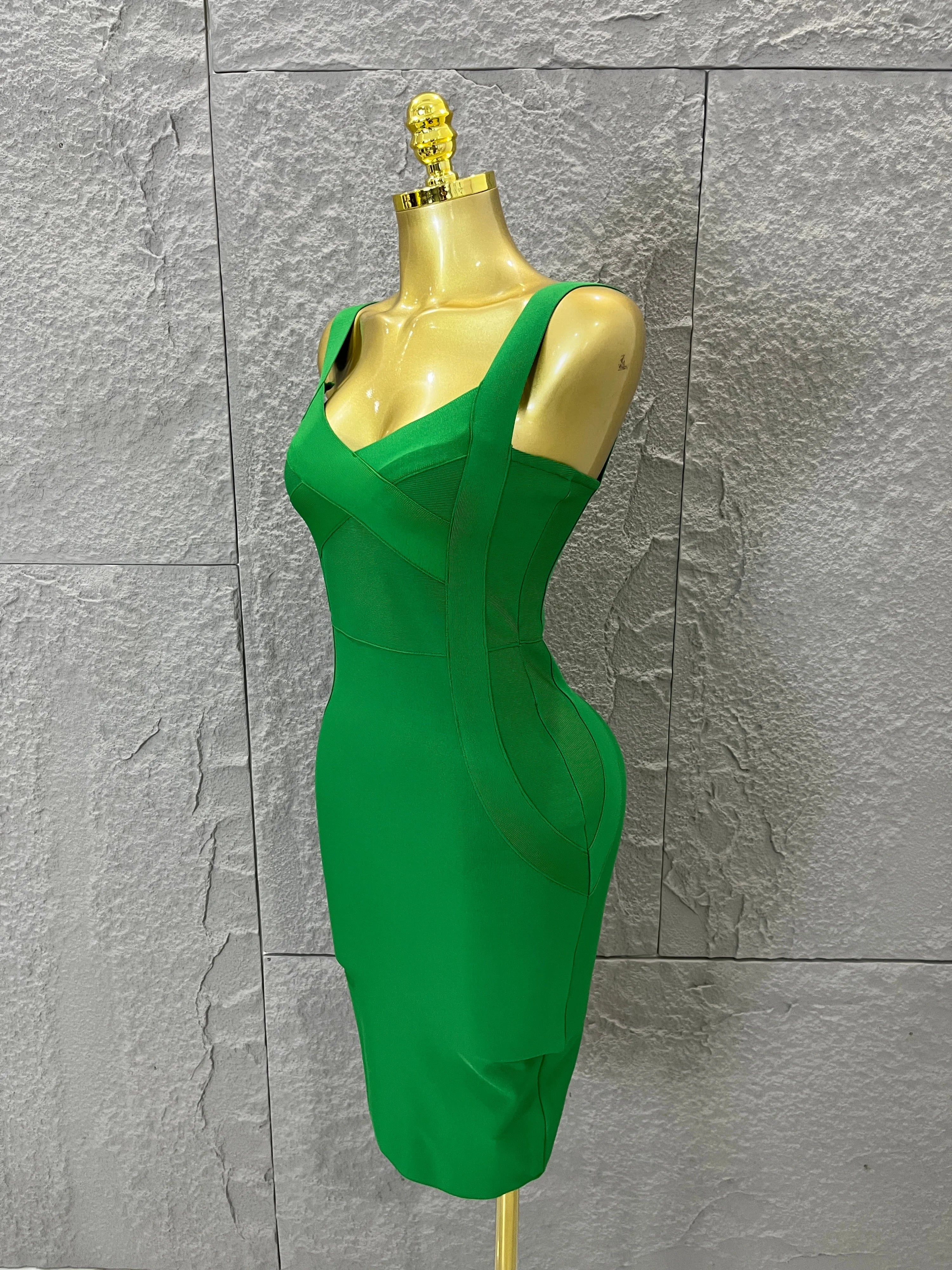 Elegant Sweetheart Neck Bandage Dress Crisscross Bust Slim Fit Midi Evening Banquet Formal Dinner Wedding Guest Cocktail Outfit