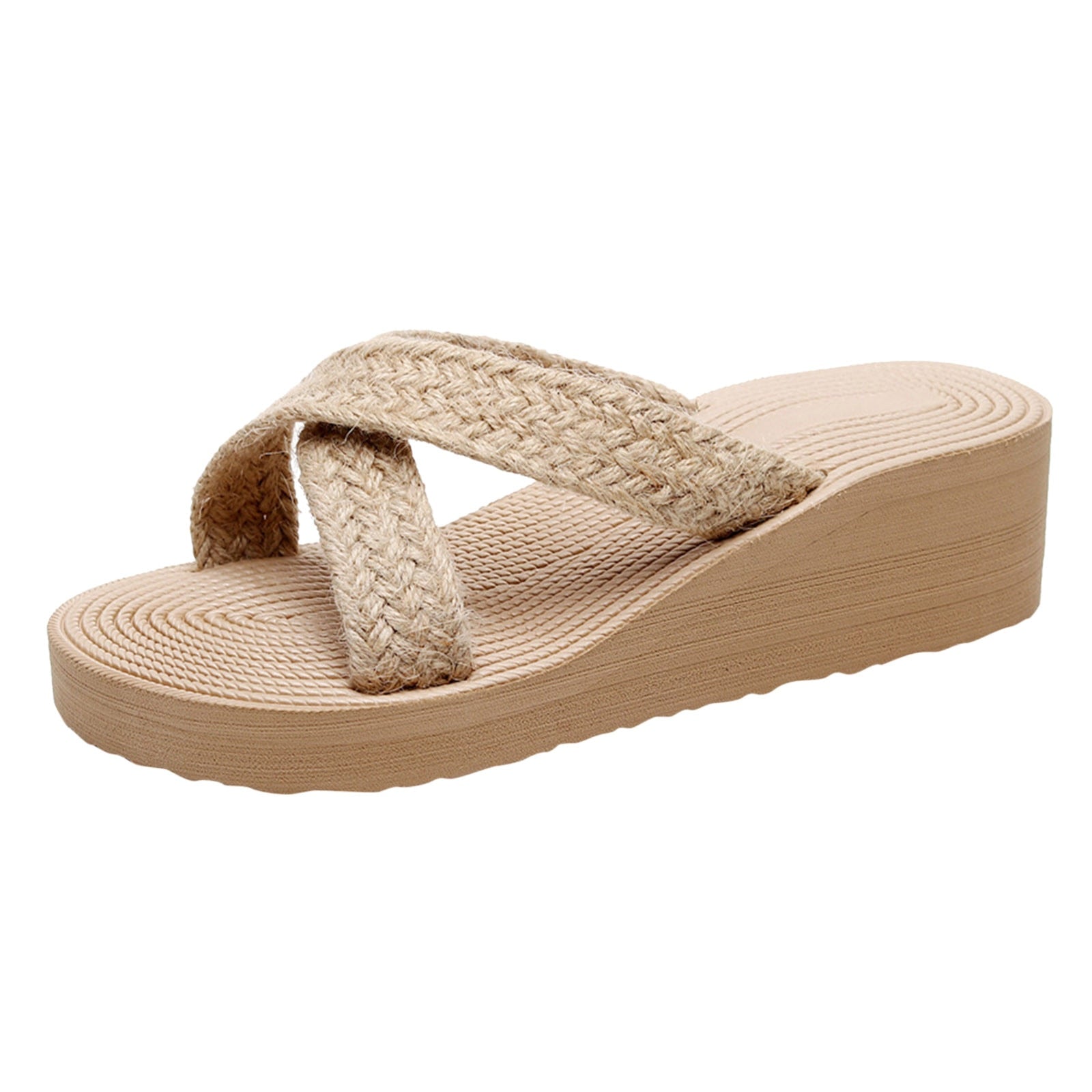 Women Wedge Heels Anti-Slip Women Slipper Summer Thick Bottom Sandals Platform Slippers Soft Fashion Shoes Non-Slip Beach Slides