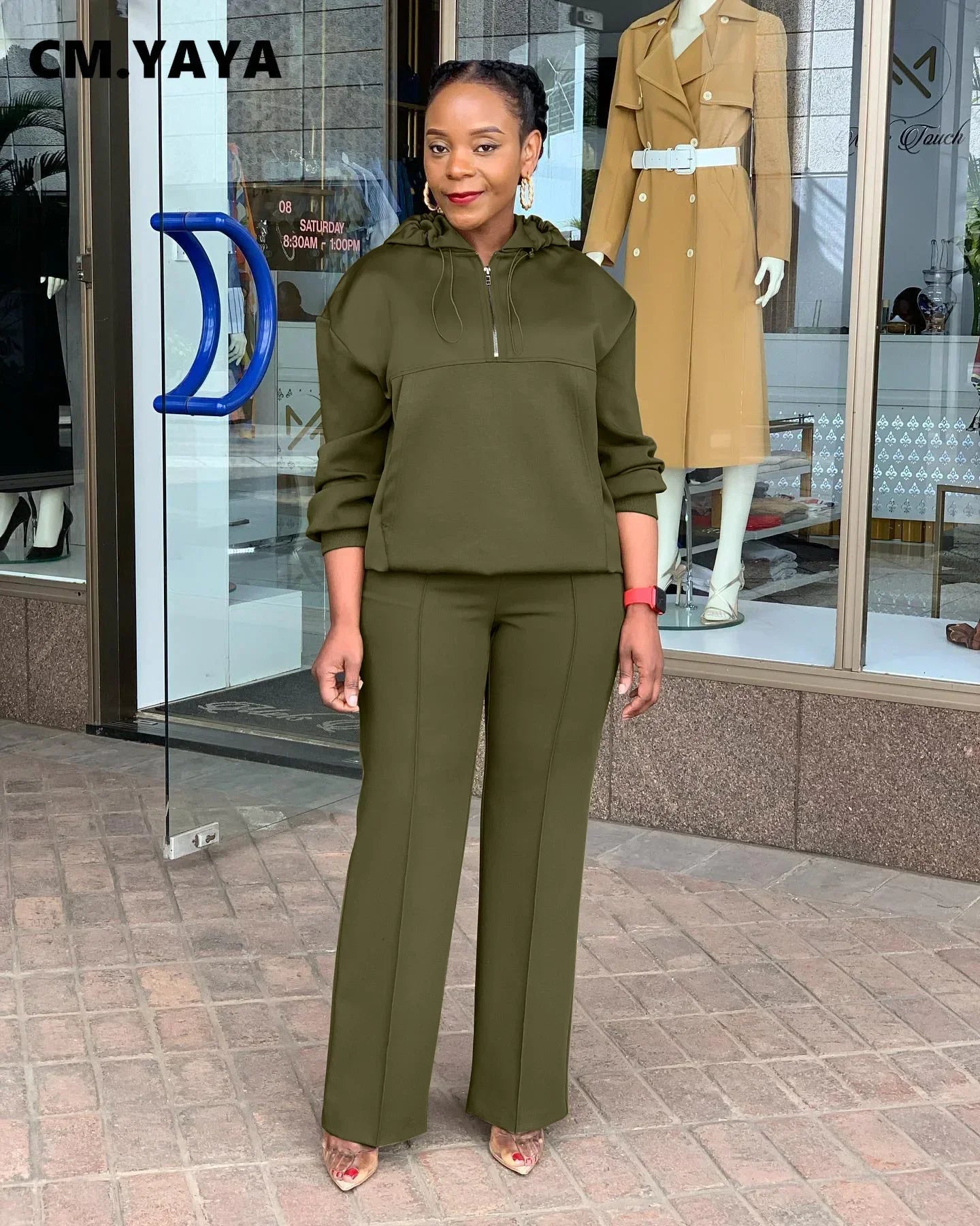 Long Sleeve Women Set Loose Long Sleeve Hoodies Pant Suits 2024 Spring 2 Two Piece Sets Sporty Tracksuits Street Outfits