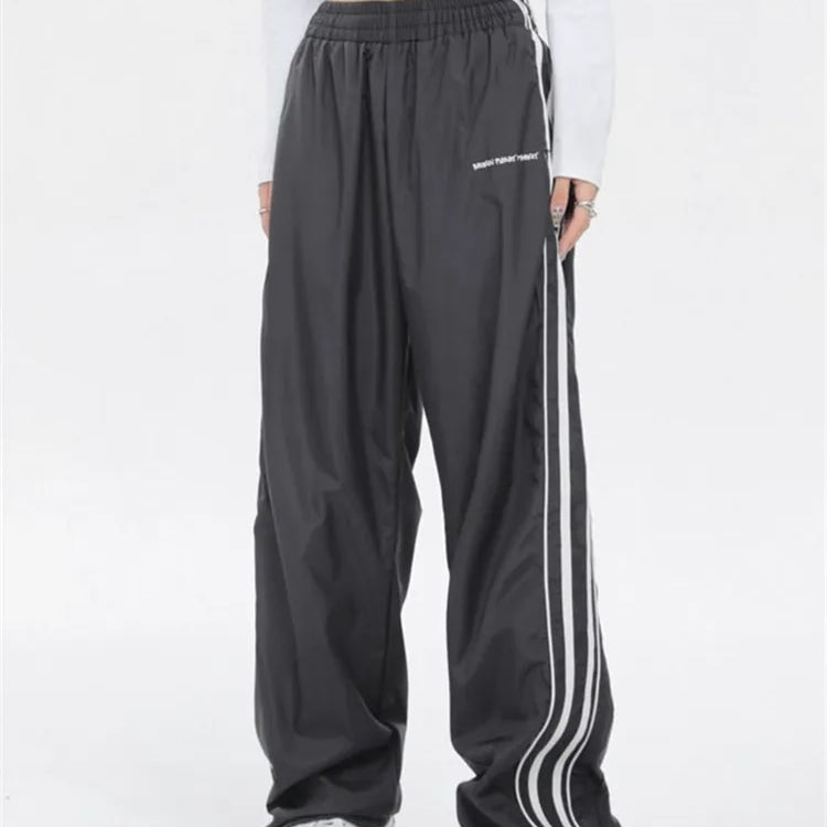 Y2K Women Streetwear Techwear Cargo Korean Harajuku Parachute Track Pants Men Tech Sweatpants Wide Leg Joggers Trousers Clothes