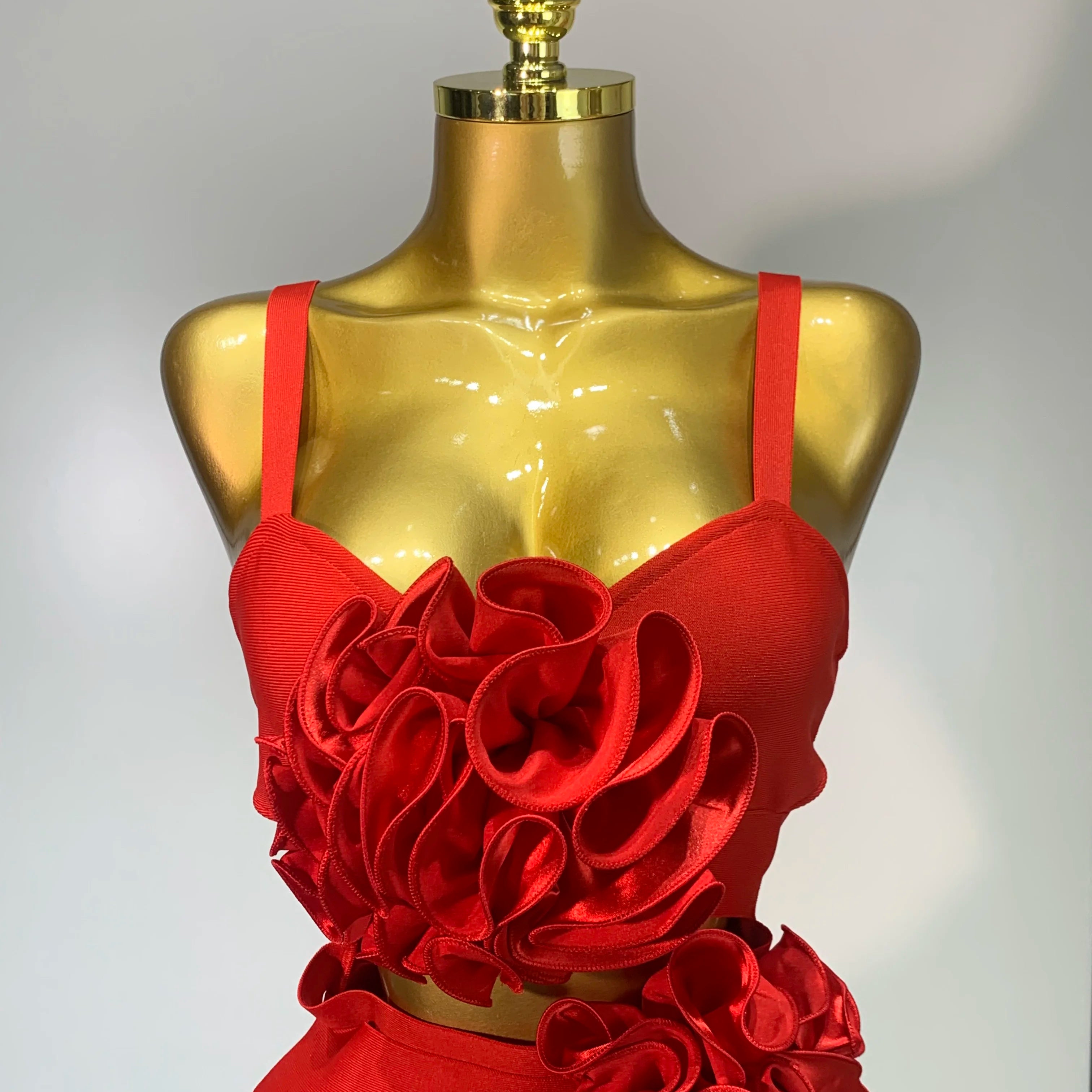 Women Sexy Cut Out Bodycon Flower Mini Dress Women Red Backless Dress Nightclub Celebrity Elegant Evening Party Birthday Dress