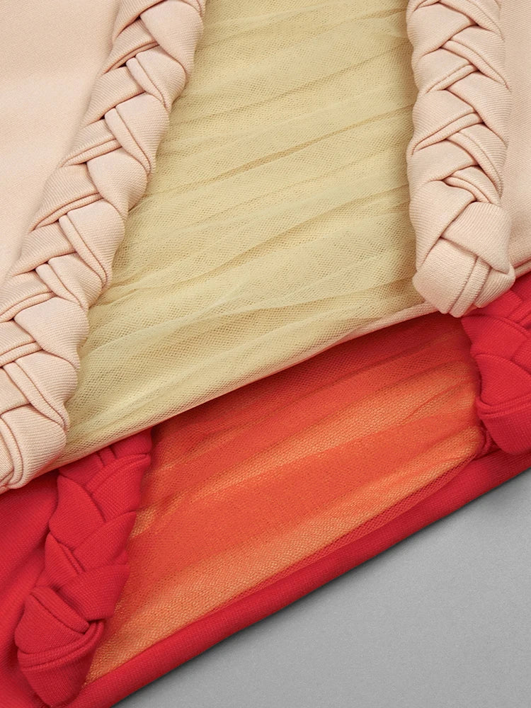 Mermaid Dress For Women Sexy Hollow Out See Through Braided Rope High Slit Long Evening Party Dress Vestido