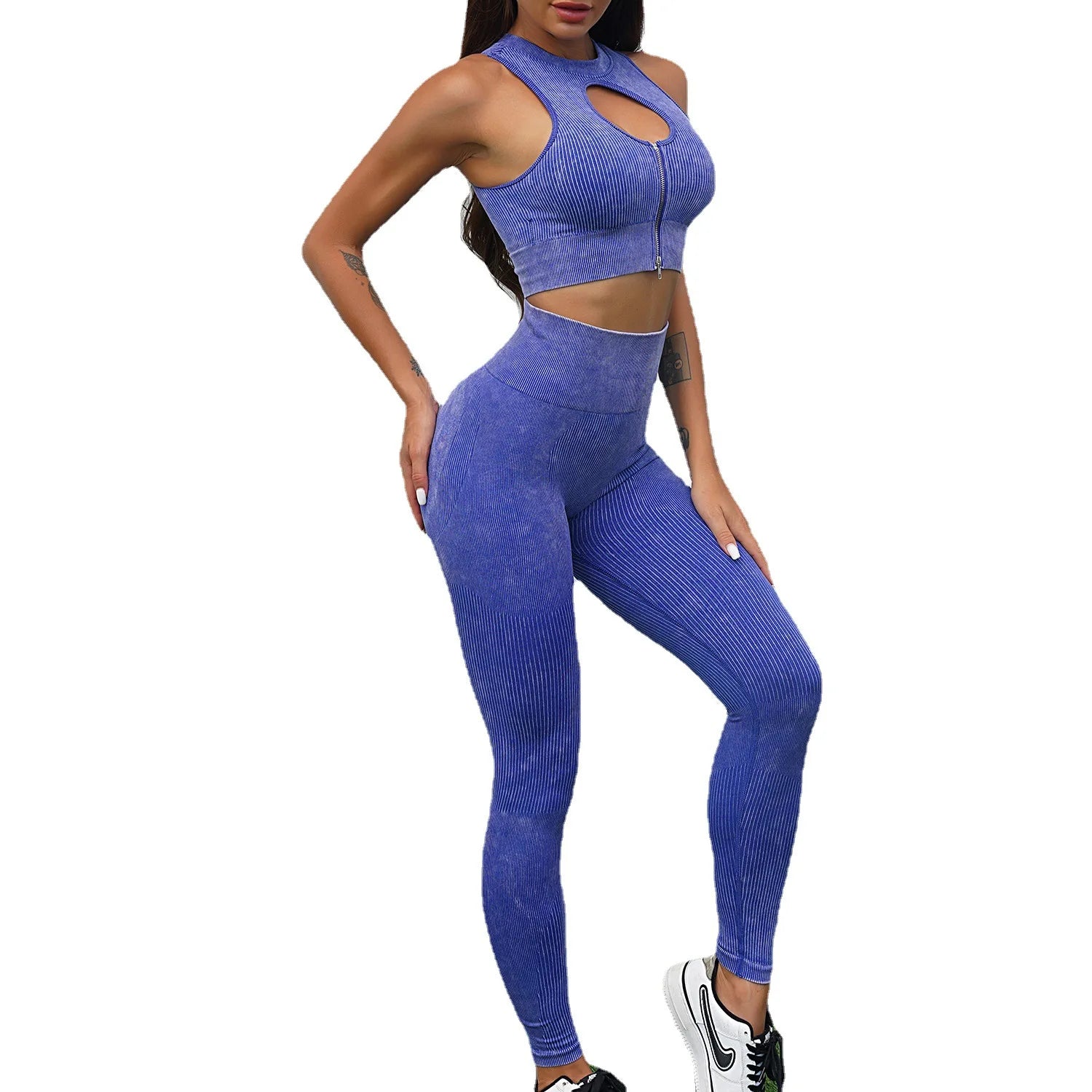 2PCS Seamless Frosted Yoga Sets Sports Fitness Beauty Back Bra High Waist Hip-lifting Leggings Suits Gym Shorts Sets for Women